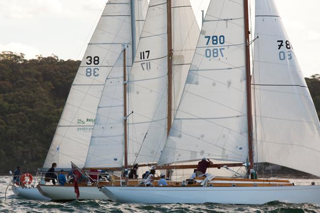 Grand old dames Southerly, Struen Marie, Maris. - Kathleen Gillett competing in the 2013 Great Veterans Race © Jennifer Crooks